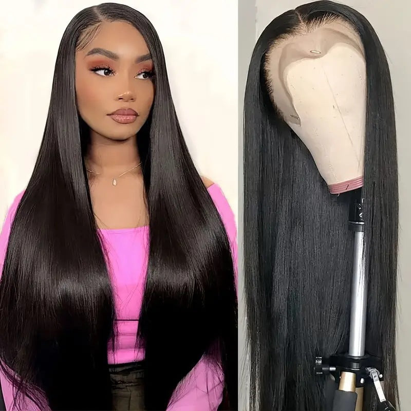 Long Straight Synthetic Wig with Middle Part