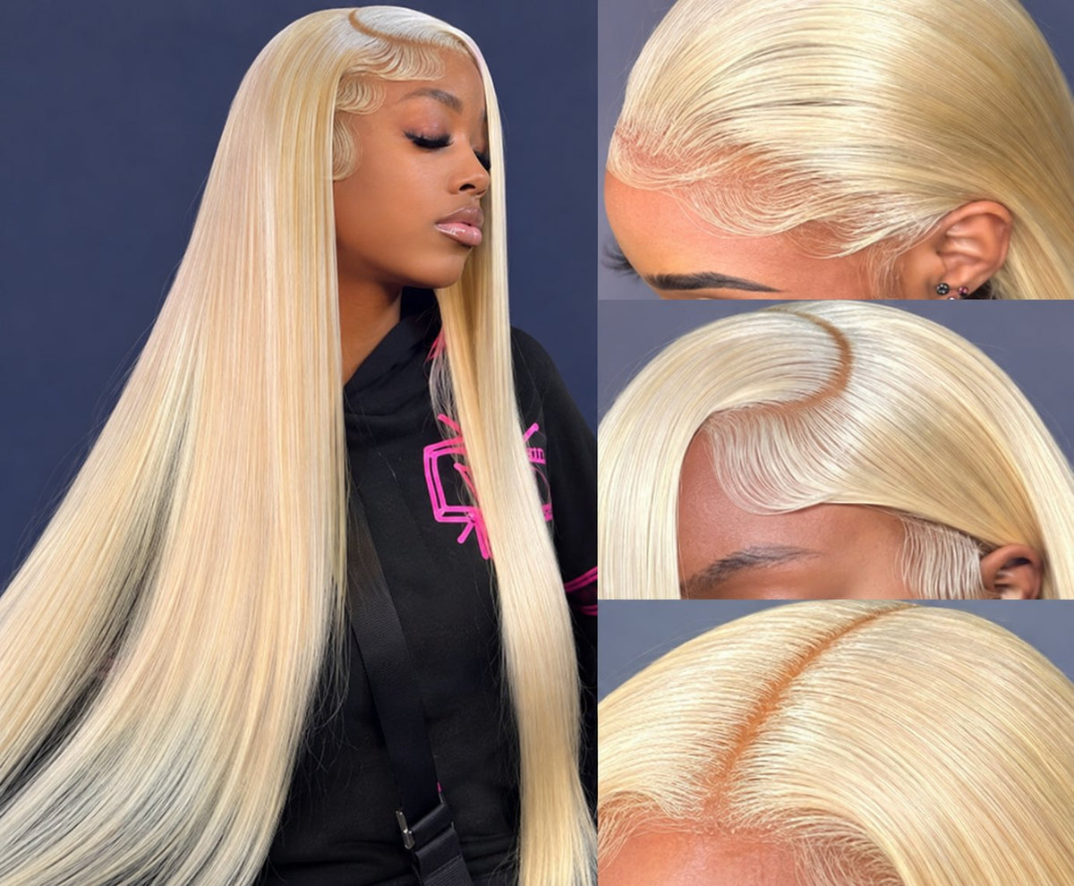 Long Straight Synthetic Wig with Middle Part