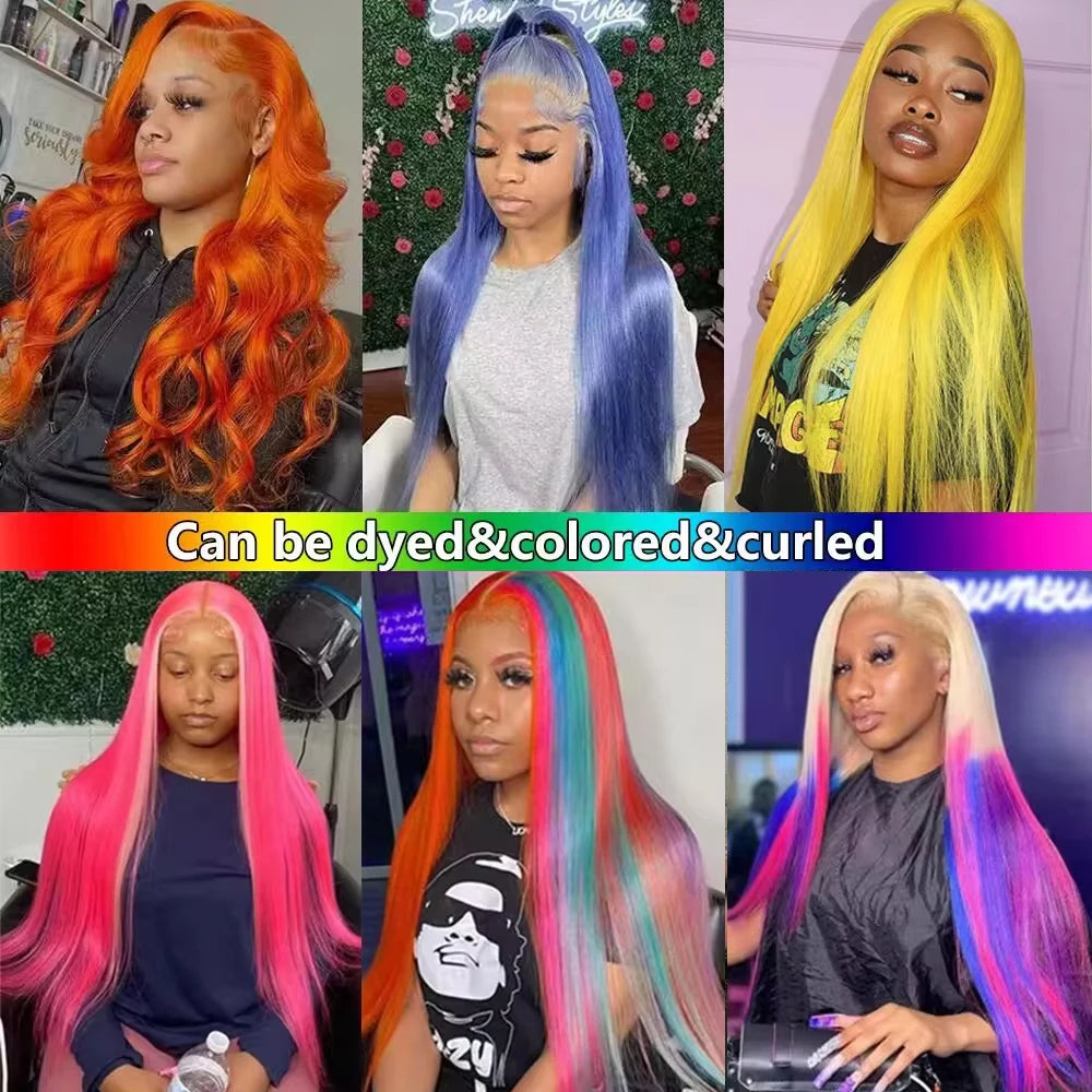 HD Transparent 613 Blonde Straight 13x4 13x6 Lace Front Human Hair - OSASCO