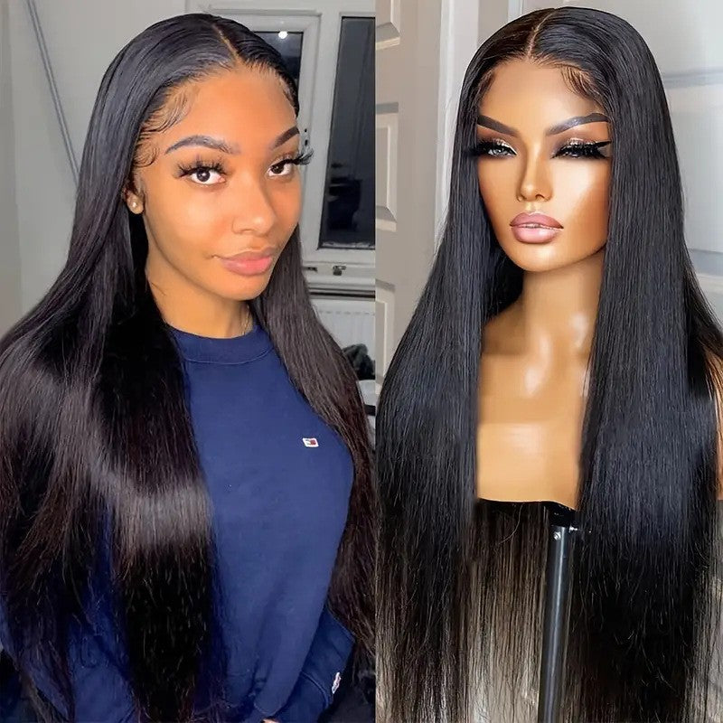 Long Straight Synthetic Wig with Middle Part