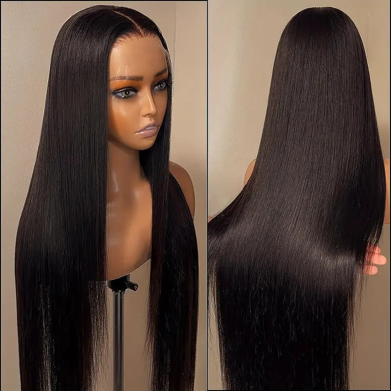 Long Straight Synthetic Wig with Middle Part